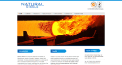 Desktop Screenshot of naturalsteels.com